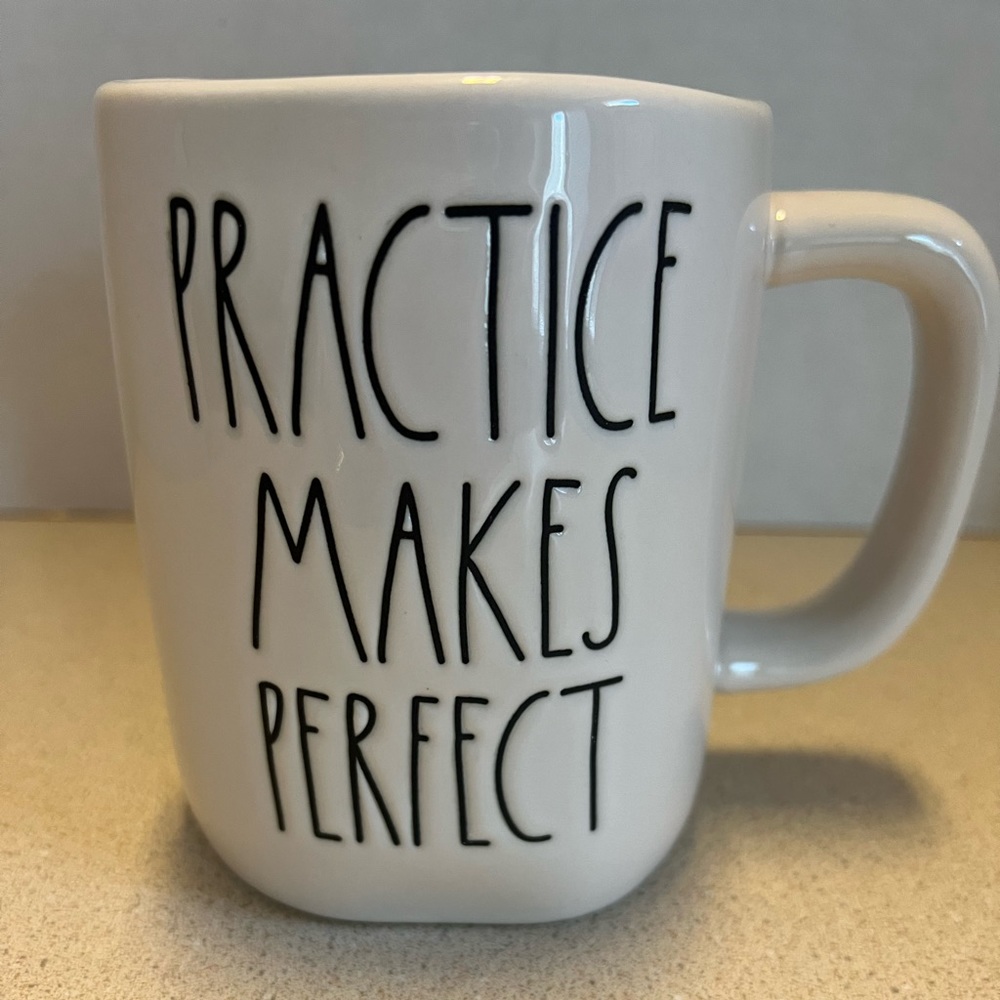 Rae Dunn Practice Makes Perfect Mug